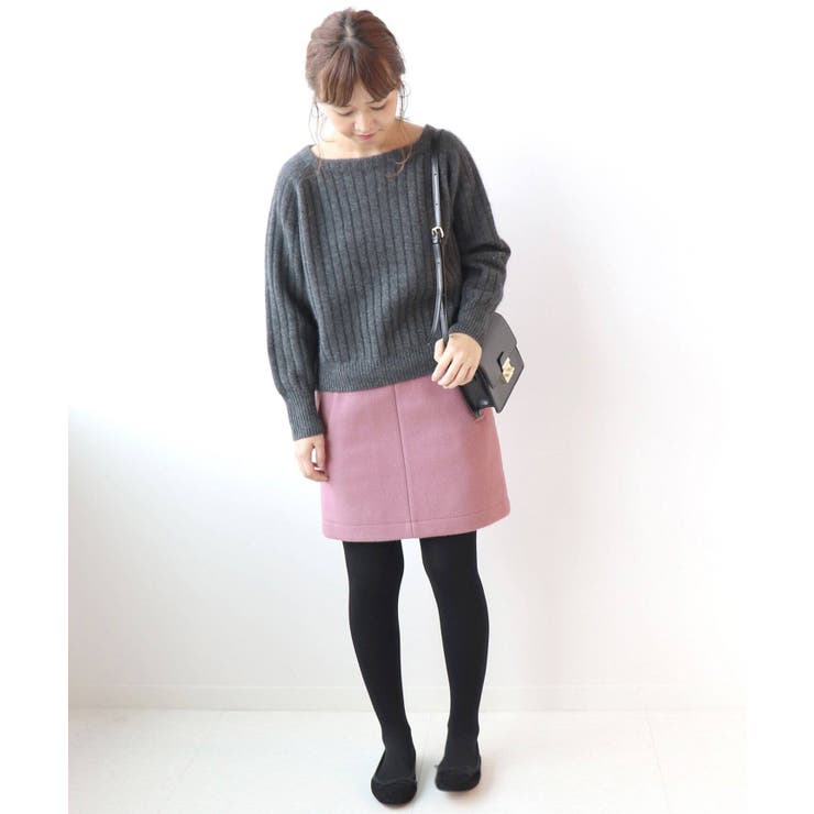 SLOBE IENA スローブイエナ】メルトン台形スカート◇[品番