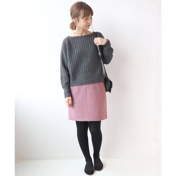36サイズ感【新品タグ付】IENA メルトン台形スカート サイズ40