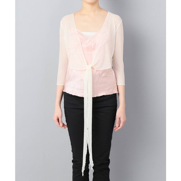 etoile ドットチュールカーディガン◇[品番：BYCW0006937]｜B.C STOCK  