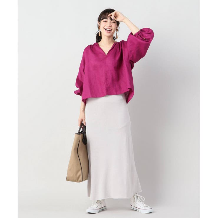 MIJEONG PARK】ホールガーメントマキシスカート[品番：BYCW0006725  