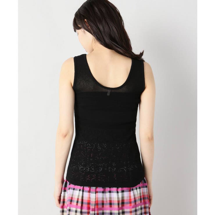 babaco mesh body fitted タンクトップ[品番：BYCW0006965]｜B.C