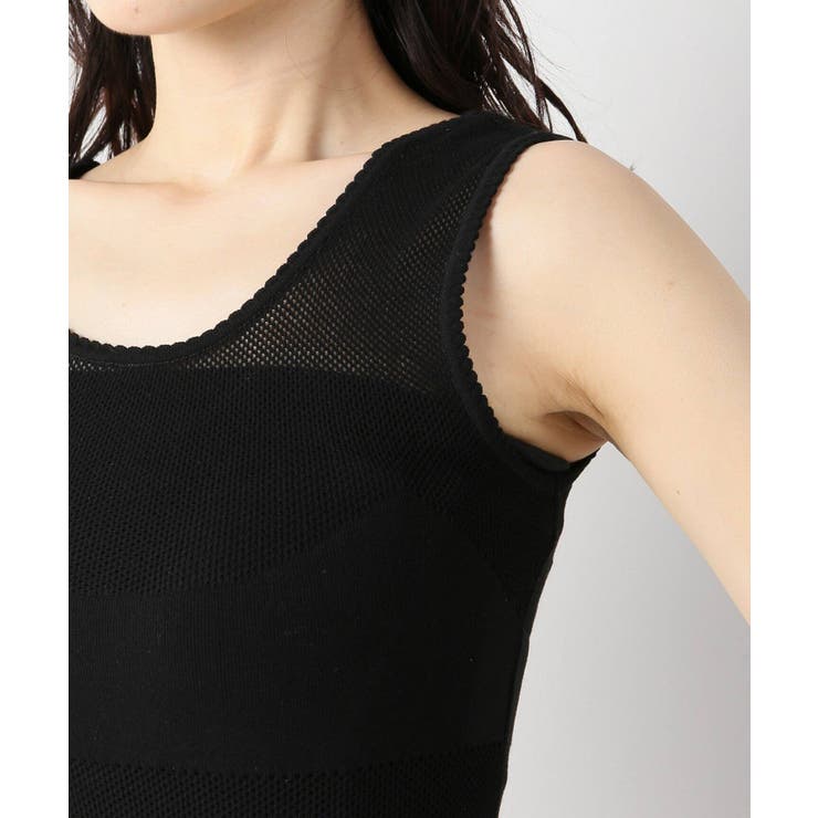 babaco mesh body fitted タンクトップ[品番：BYCW0006965]｜B.C