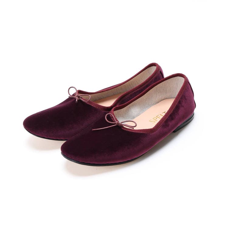 【Spick and Span 】【SPELTA】ベルベットバレエシューズ◆