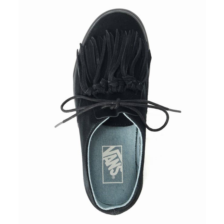 Vans authentic sales fringe black