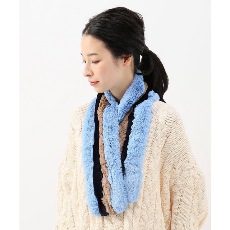 スピックアンドスパン　HELENMOOREヘレンムーア　フェイクファースカーフ 楽天市場】【SALE／30%OFF】【HELEN MOORE/ヘレンムーア