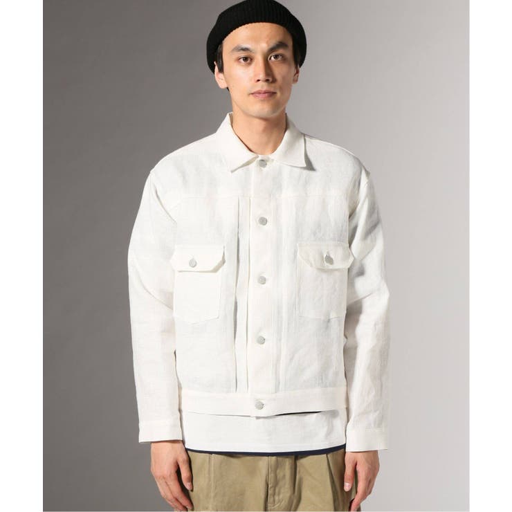 JOURNAL STANDARD]リネンキャンバスG型ジャケット[品番