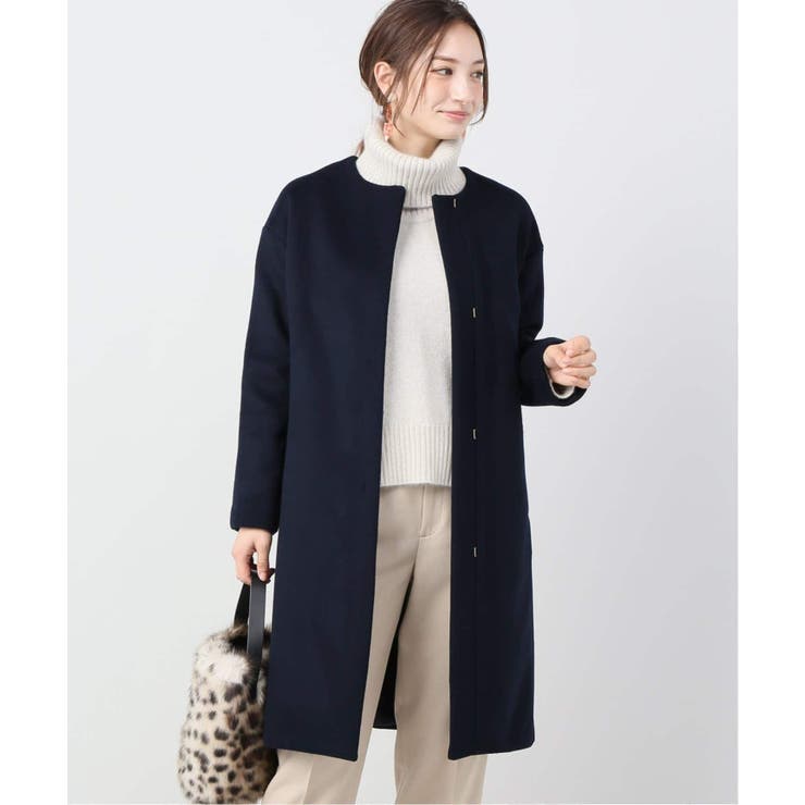 ABITOKYO｜ノーカラーオーバーサイズパイピングコート | Rakuten