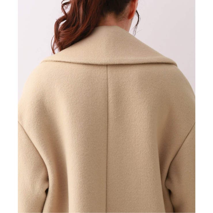 エアリーウールビーバーショールカラーコート◇[品番：BYCW0000988