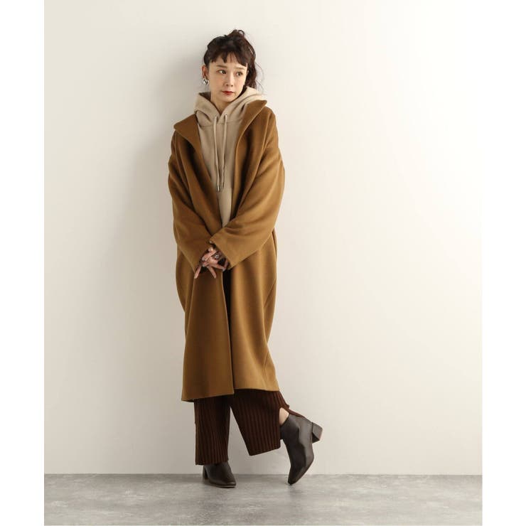 スーパーウールノーカラーコート[品番：BYCW0000393]｜B.C STOCK
