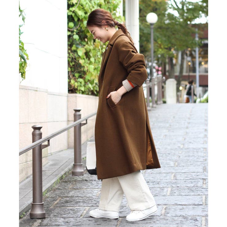 WOOL19マイクロンWブレステッドコート◇[品番：BYCW0001119]｜B.C