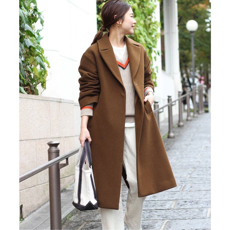 WOOL19マイクロンWブレステッドコート◇[品番：BYCW0001119]｜B.C