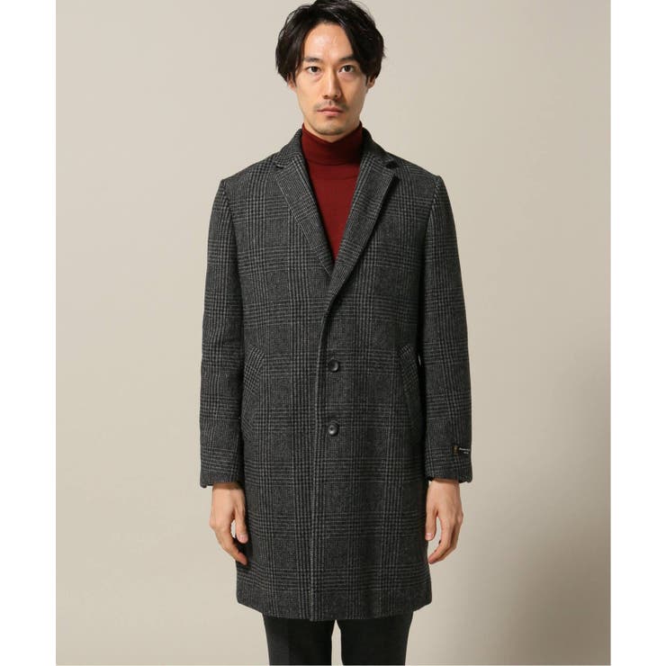 BISHUグレンチェックメルトンチェスターコート[品番：BYCW0002382