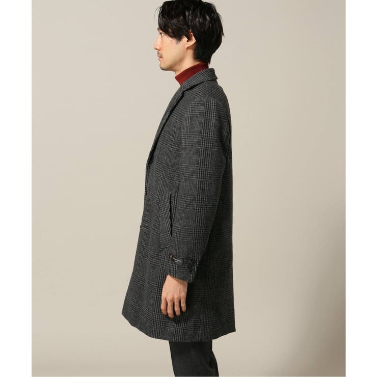 【美品】ジョイントワークス チェスターコート サックスブルー ベイクルーズ 美品】ジョイントワークス チェスターコート サックスブルー ベイクルーズ