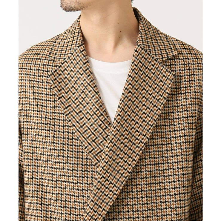 FUNCTION TWEEDダブルブレストコート◆