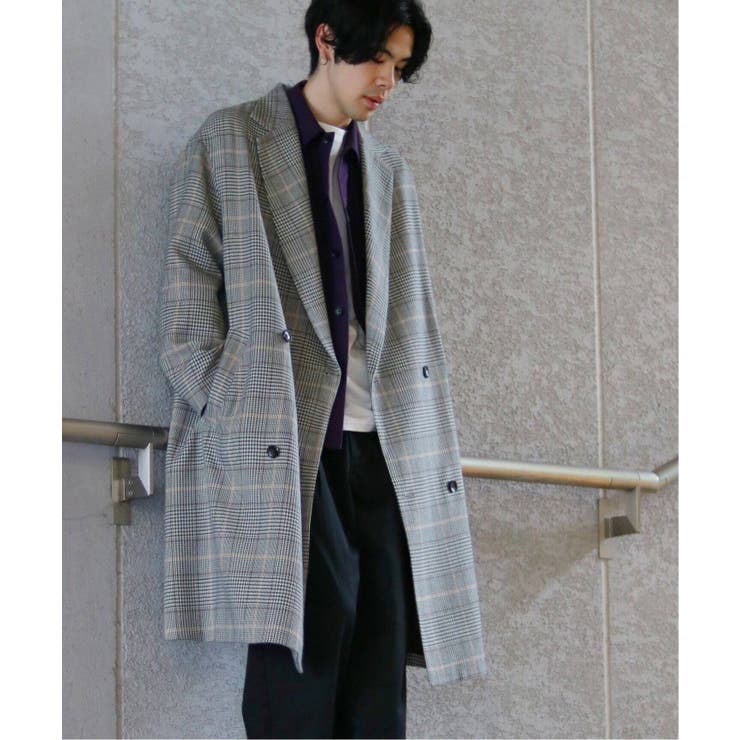 FUNCTION TWEEDダブルブレストコート◇[品番：BYCW0002384]｜B.C STOCK