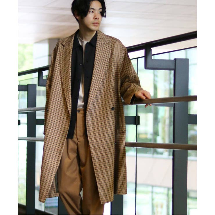 FUNCTION TWEEDダブルブレストコート◇[品番：BYCW0002384]｜B.C STOCK