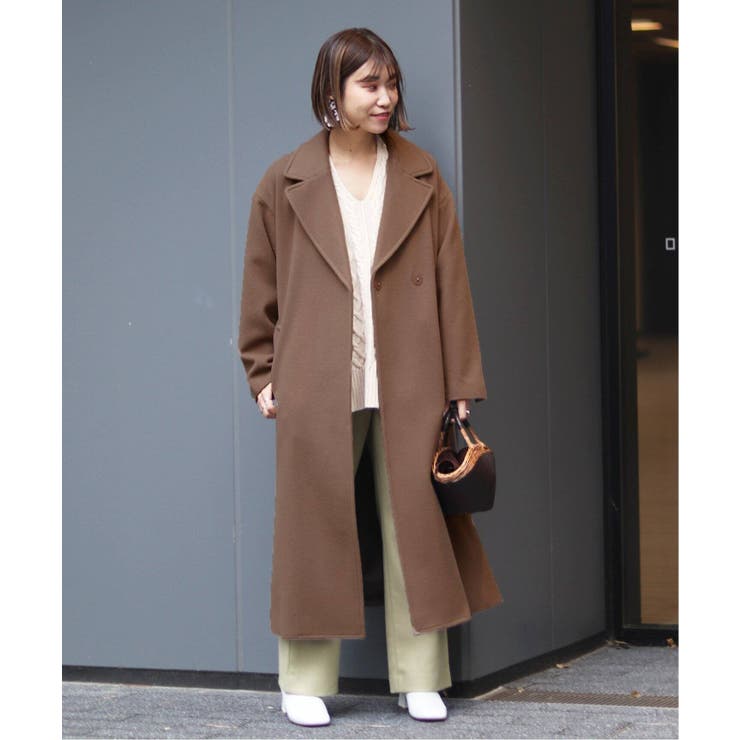 SLOBE IENA スローブイエナ】SUPER100ビックラペルコート◇[品番