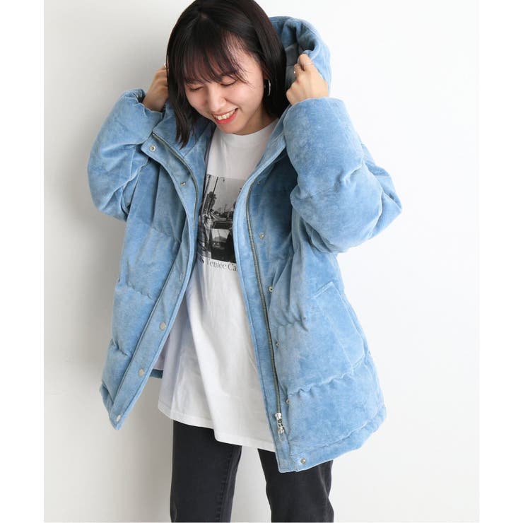 SLOBE IENA スローブイエナ T/C ツイルフードブルゾン ベージュ かる