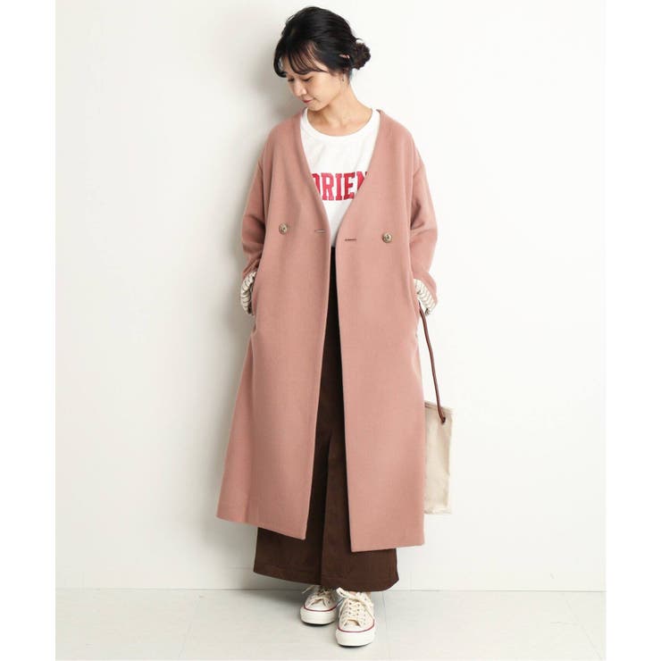 タグ付き✨スローブイエナ ECO WOOL ダブルブレストコート ロング