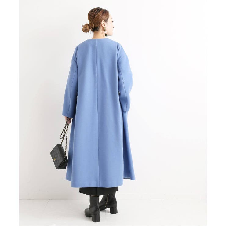 ヴェルメイユパーイエナ Super100s メルトン テントラインコート　38 ヴェルメイユパーイエナ Super100s メルトン テントラインコート 38