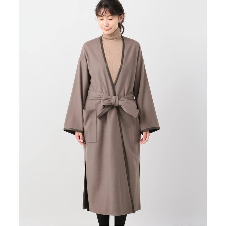 ライトビーバー パイピング 一重コート[品番：BYCW0001156]｜B.C  STOCK（ベーセーストック）のレディースファッション通販｜SHOPLIST（ショップリスト）