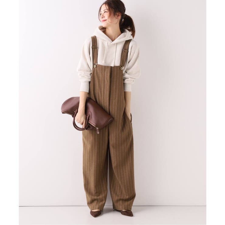 Spick and Span＞MANTECOフラノストライプサロペット◇[品番
