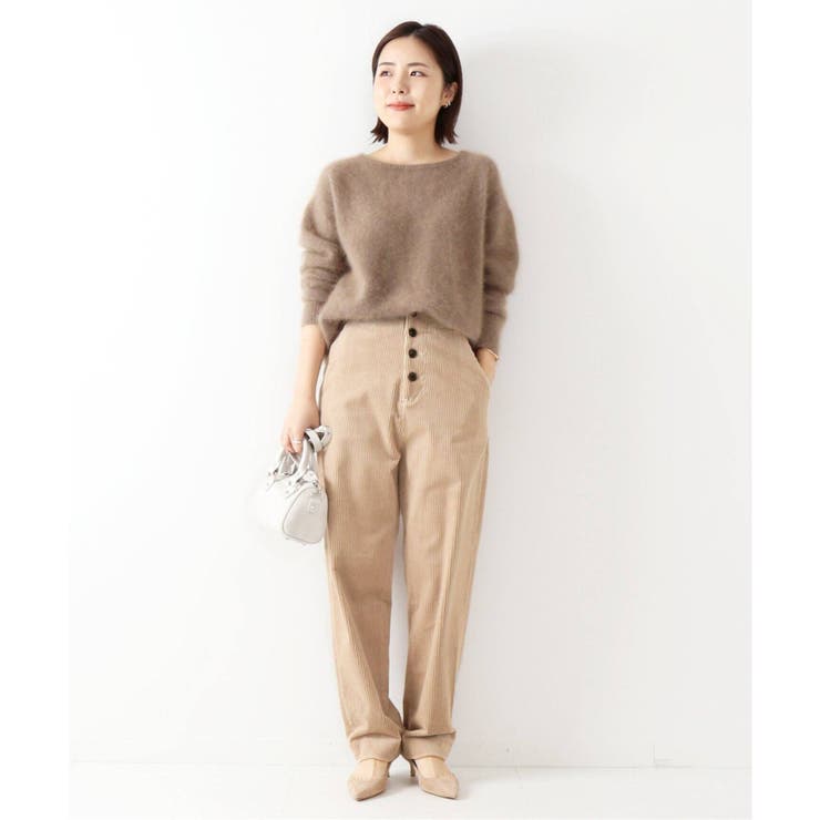コーディロイボタンフライスリムストレート◇[品番：BYCW0000118