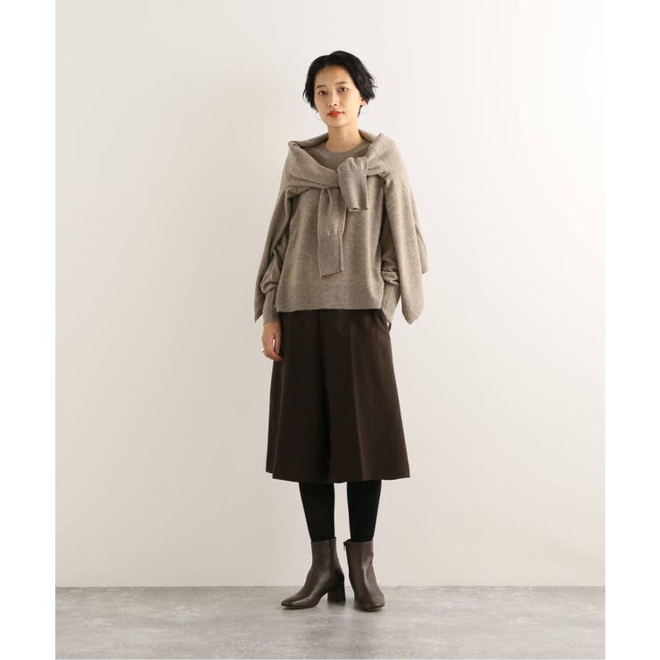 ウールクレープパンツ ウールクレープキュロットパンツ[品番：BYCW0000395]｜B.C STOCK