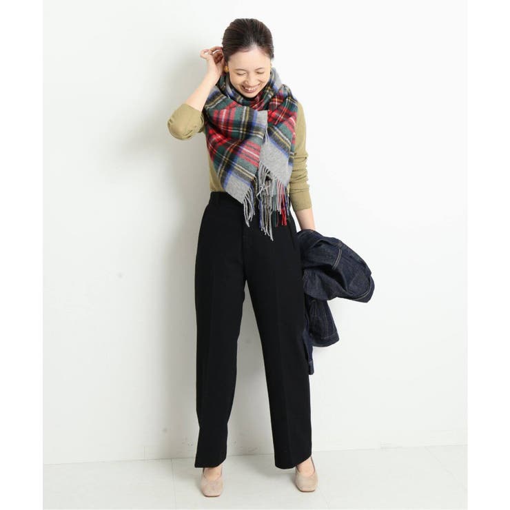 SLOBE IENA スローブイエナ】ストレッチウール ストレートパンツ