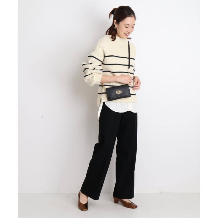 SLOBE IENA スローブイエナ】ストレッチウール ストレートパンツ