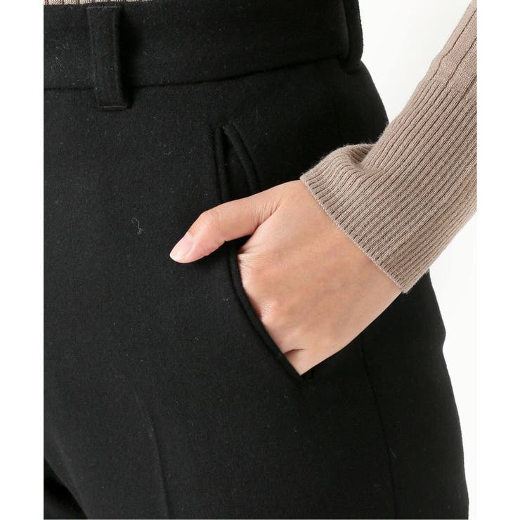 SLOBE IENA スローブイエナ】ストレッチウール ストレートパンツ