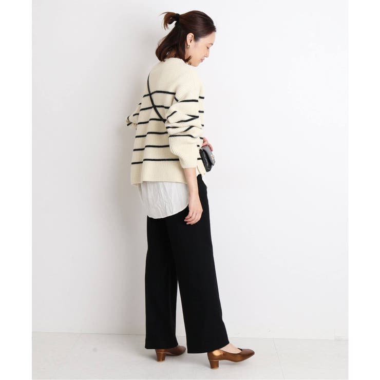 SLOBE IENA スローブイエナ】ストレッチウール ストレートパンツ