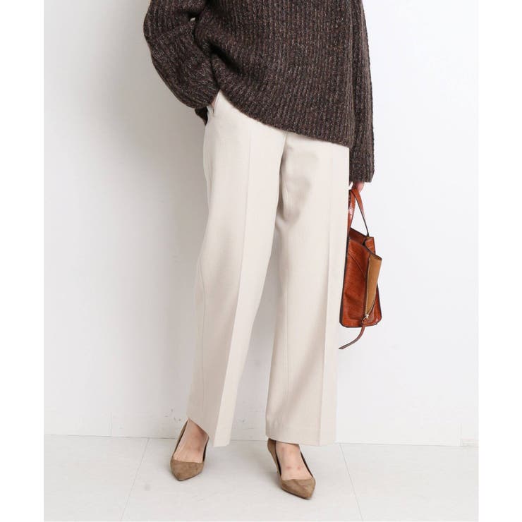 SLOBE IENA スローブイエナ】ストレッチウール ストレートパンツ