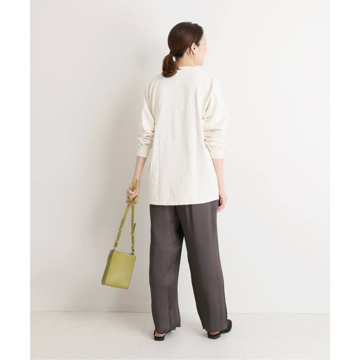 SLOBE IENA＞サテン楊柳イージーパンツ◇[品番：BYCW0003333