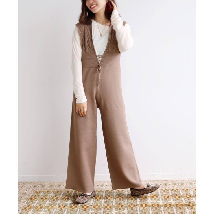 SLOBE citron ニットサロペット◇[品番：BYCW0000720]｜B.C