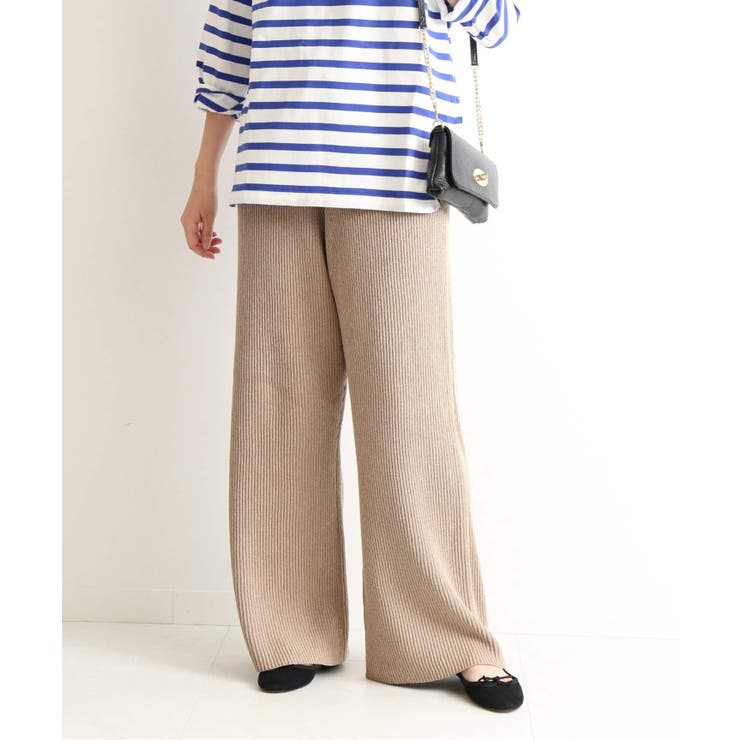 SLOBE IENA スローブイエナ】シルク混ニットパンツ◇[品番