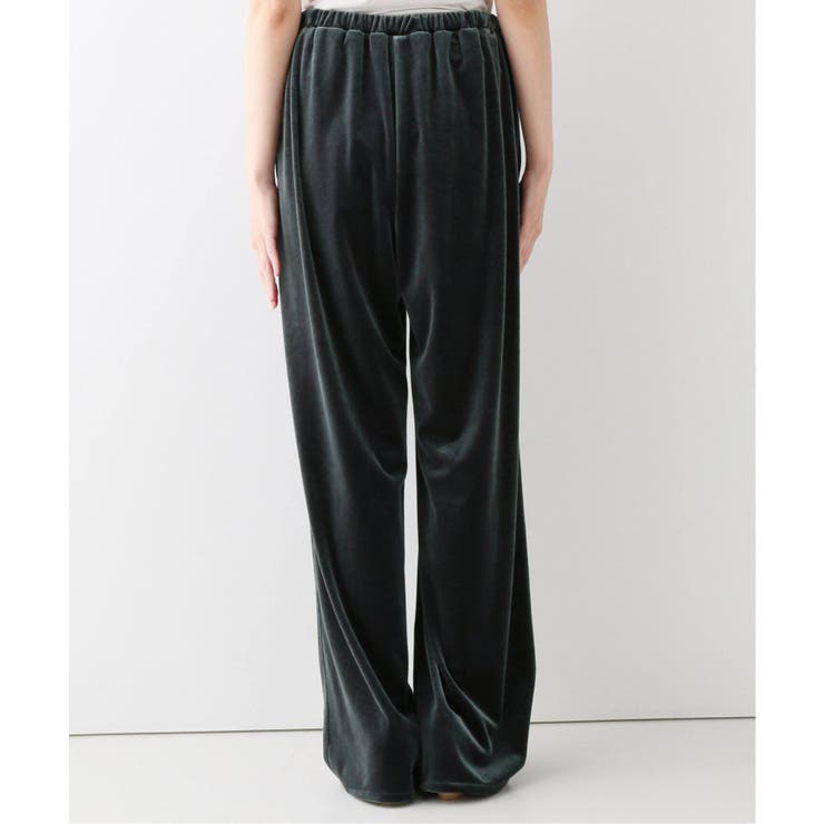 IENA SLOBE スローブ イエナ　クラッシュベロアイージーパンツ　24AW ce017-25320-01b.jpg?basethum=225
