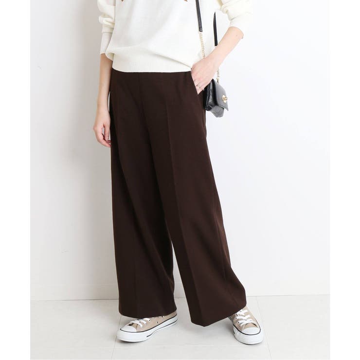 SLOBE IENA スローブイエナ】ハイウエストセンタープレスパンツ