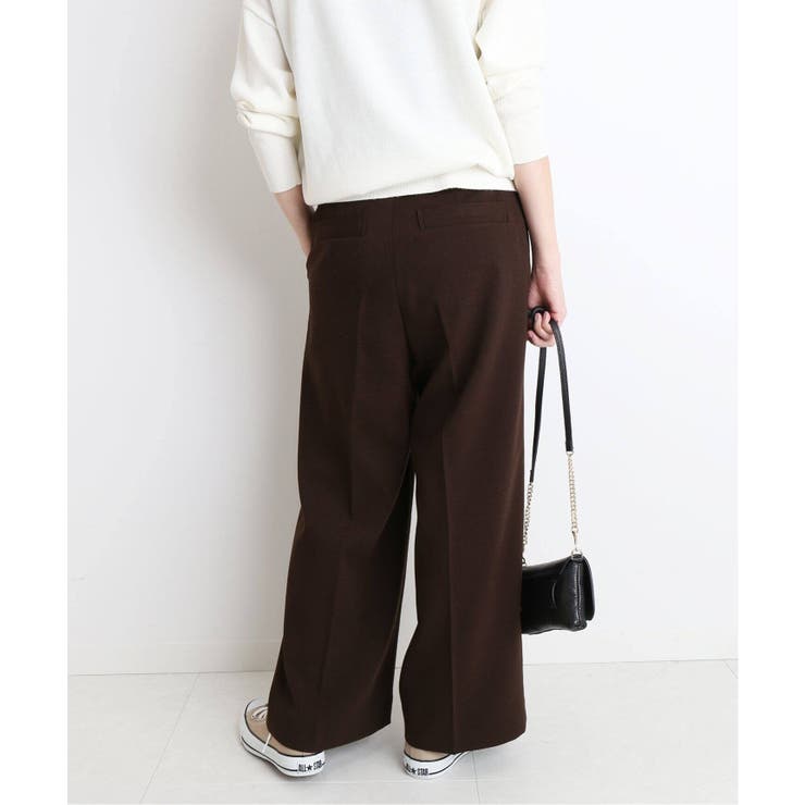 SLOBE IENA スローブイエナ】ハイウエストセンタープレスパンツ