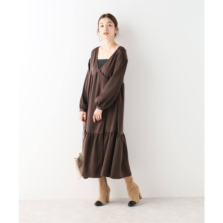 Noble 2wayカシュクールワンピース ブラウン 品番 Bycw B C Stock ベーセーストック のレディースファッション通販 Shoplist ショップリスト