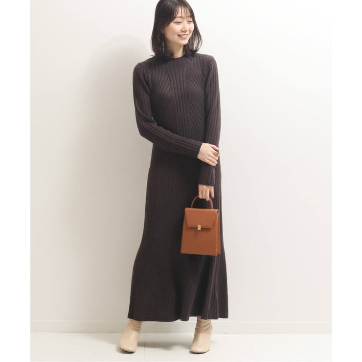NOBLE ノーブル】リブマーメイドニットワンピース◇[品番：BYCW0000297