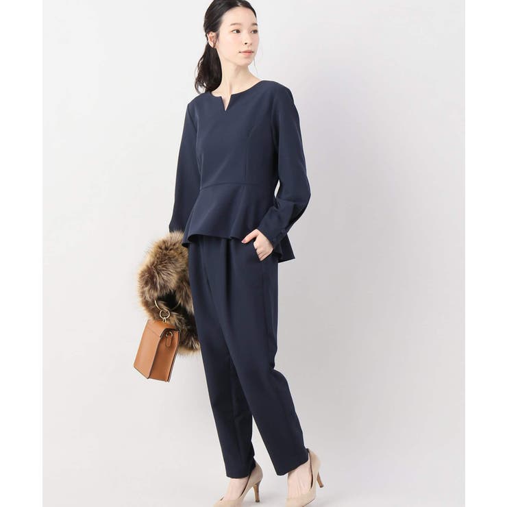Wクロスセットアップ ブラウス×パンツ◇[品番 Wクロスセットアップ ブラウス×パンツ◇[品番