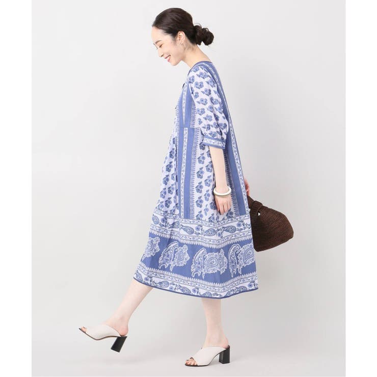 B.C STOCK>ペイズリー柄ロングワンピース◇[品番:BYCW0003246 B.C STOCK>ペイズリー柄ロングワンピース◇[品番:BYCW0003246