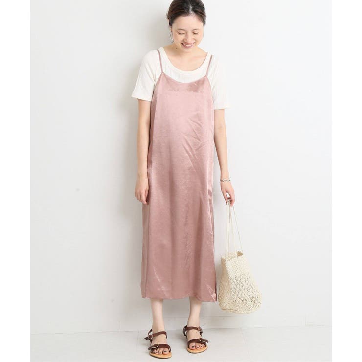 【SLOBE IENA】ヴィンテージサテンキャミワンピース◆[品番：BYCW0004547]｜B.C  STOCK（ベーセーストック）のレディースファッション通販｜SHOPLIST（ショップリスト）