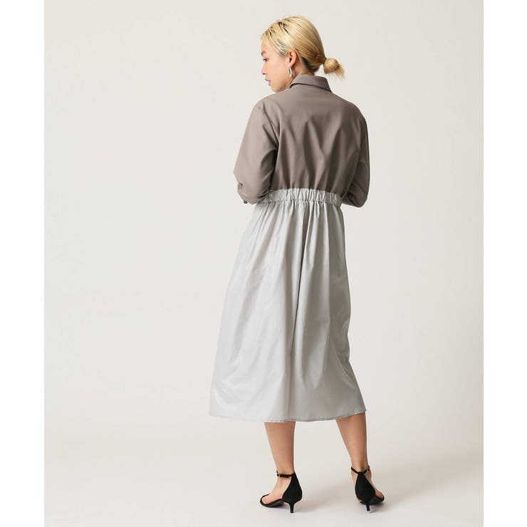 バックギャザーコートワンピース[品番：BYCW0007171]｜B.C STOCK