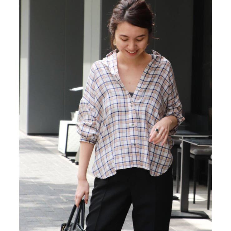 FRAMeWORKシャギーマジックチェックシャツ FRAMeWORK｜シャギーマジックチェックシャツ | Rakuten Fashion