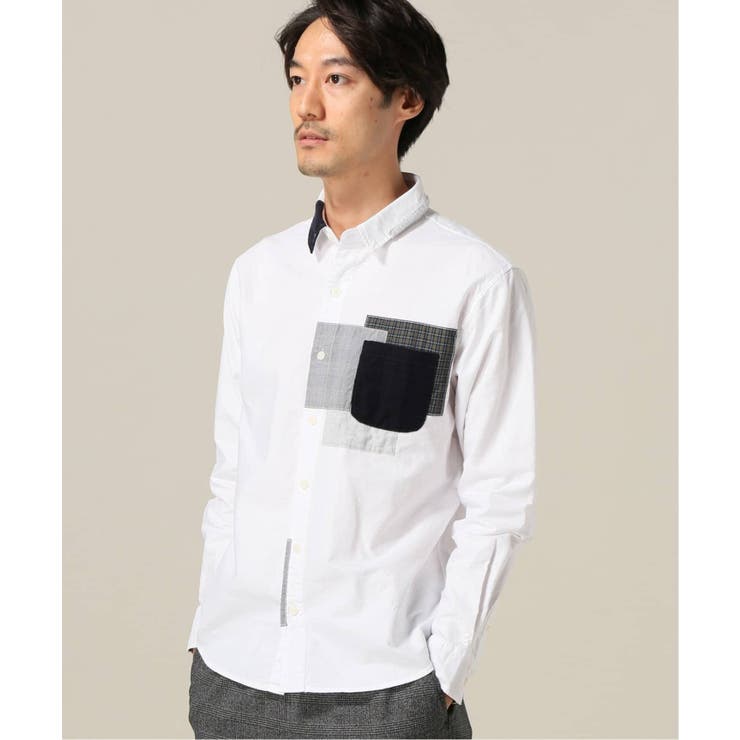 oket bodco ボッコ パッチワークシャツ ニットシャツ 未使用 ブランドファッション - bodco ボッコ パッチワークシャツ