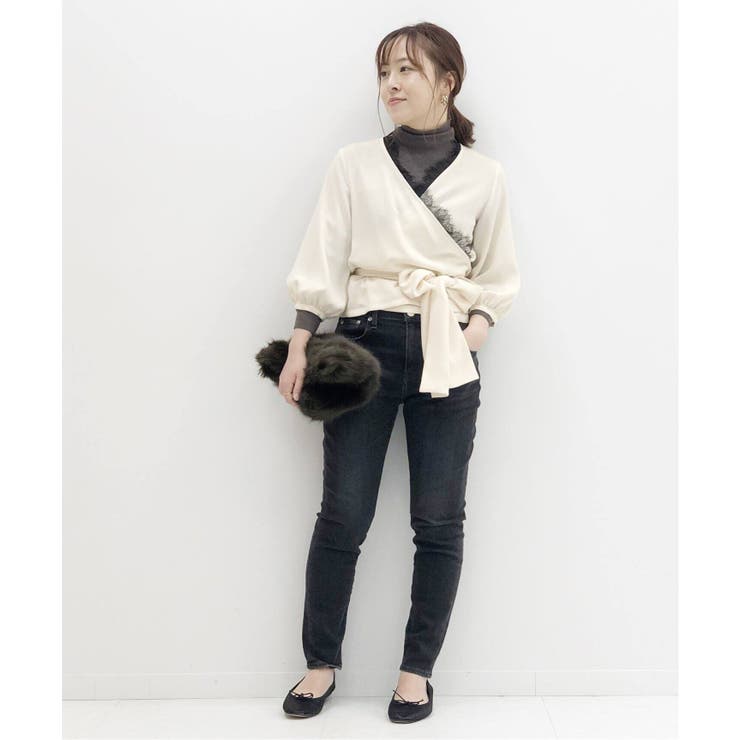 La Totalite ラ トータリテ】ジョーゼットカシュクールブラウス◇[品番 