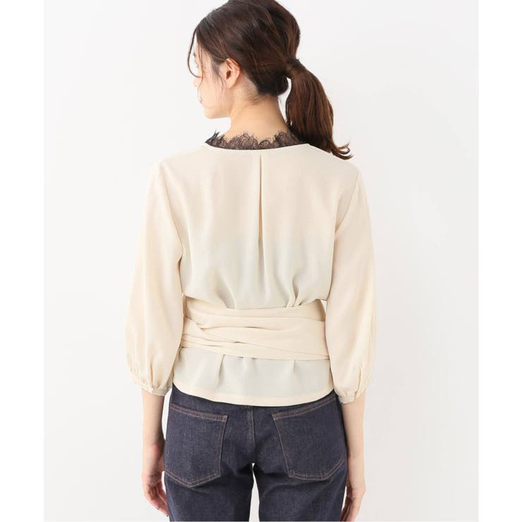 La Totalite ラ トータリテ】ジョーゼットカシュクールブラウス◇[品番 