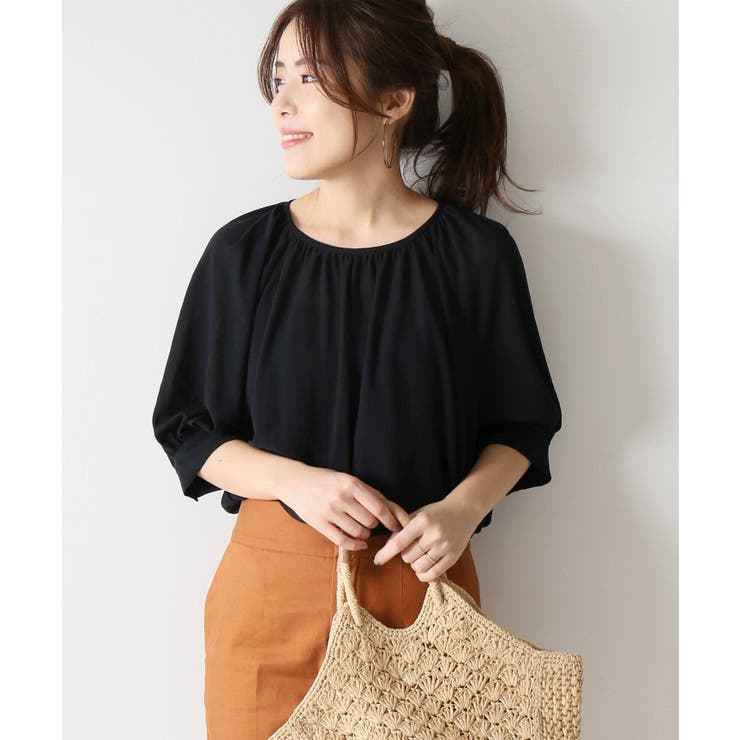 Spick and Span]クルーネックパフスリーブブラウス◇[品番